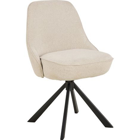 Carlton chaise de salle à manger fonction pivotante beige. (1/5)