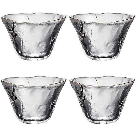 Set mit 4 japanischen Sakebechern, Trinkbechern, Teetassen, Universalgläsern (1/4)