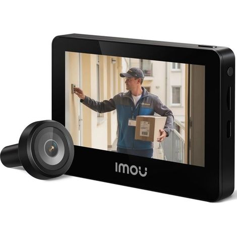 Imou VO1-5M0R-VH1-7A0S Videocitofono Smart Wi-Fi 6 Monitor 7'' Risoluzione 5MP QHD Campo Visivo 125° Audio Bidirezionale Memoria Fino a 512GB colore Nero