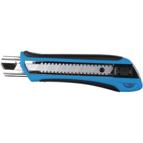 Cutter Novipro lame rétractable 25mm jaune/noir