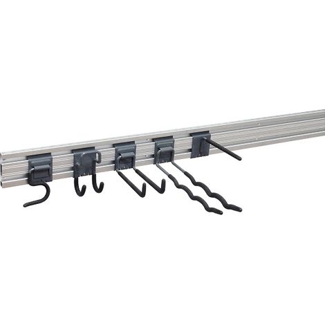 Kit Profilo + 5 Ganci Caratteristiche Kit Profilato in Alluminio 1,20 m