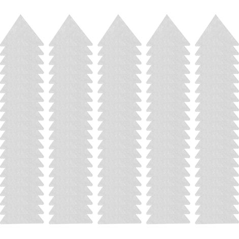 Lot de 100 autocollants triangulaires pour maintien de col, adhésifs anti-boucle, renfort col de chemise (1/5)