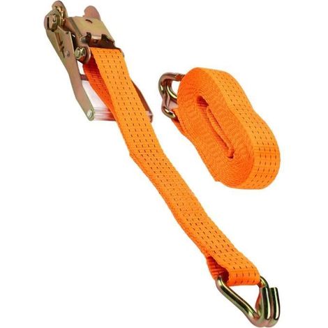 (Orange) Ratschengurt für Kfz-Teile – Orange – 6 m x 50 mm – 11023 lb (1/4)