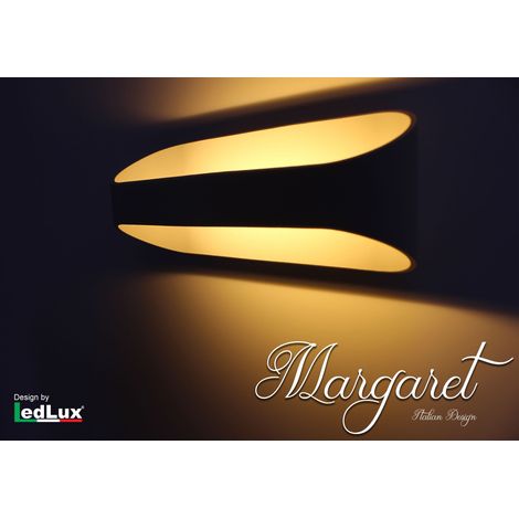 Applique Led Da Parete Modello Margaret Italian Design Moderna 10W Bianco Caldo (1/3)