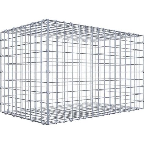 Gabiondeco - Gabion 80 cm x 50 cm x 50 cm (L x H x P). mailles 5 x 5 cm. Fermeture par anneaux en c - Made in Germany (1/5)