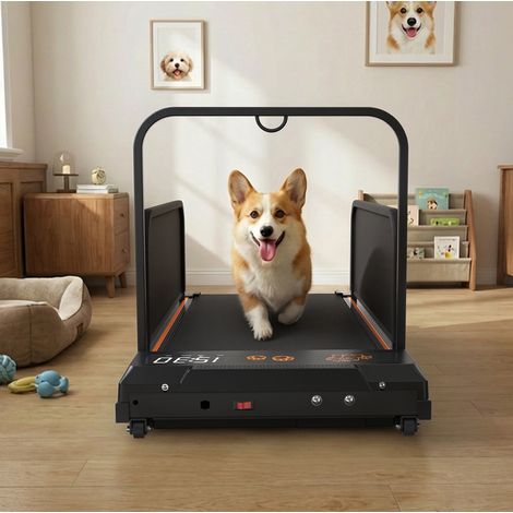 Tapis roulant per cani compatto 2 in 1, motore 2,5 HP, nero HAVRYA (1/5)