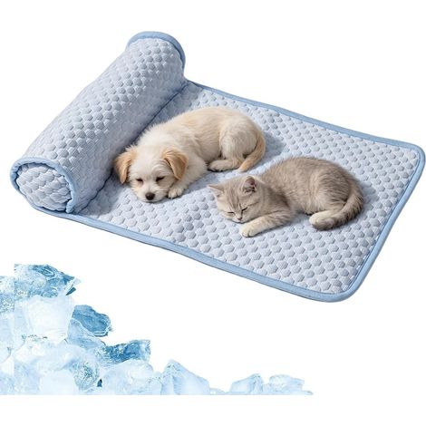 Tapis rafraîchissant pour chien Tapis De Couchage Antidérapant De Sol D'Été Coussin auto-refroidissant canin Chiots Chatons Chambre Sol Cage Chenil Extérieur Siège (1/5)