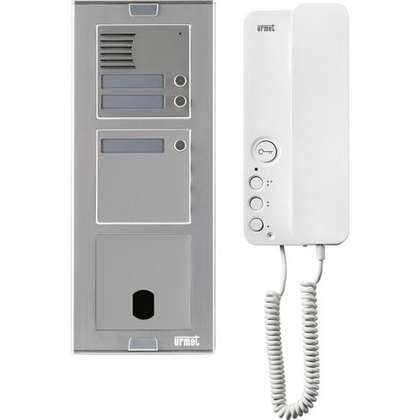 Kit Platine et poste audio Sinthesi Alu 3 boutons 3 modules 2VOICE programme URMET KASA83/03