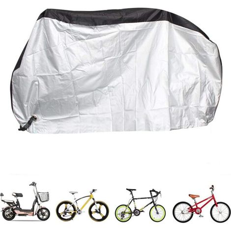 BRAVIX Housse de Protection pour Vélo Imperméable Anti-Pluie Anti-poussière Anti-Chaleur Bâche de Moto Bicyclette Vélo  200X70X110cm