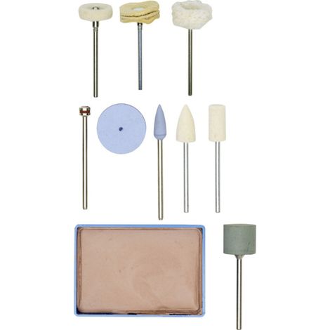 Proxxon Set complet de polissage, 10 pièces