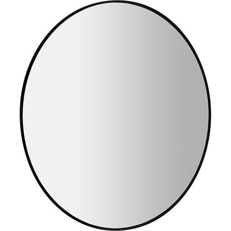 Miroir rétroéclairé LED SHARON Ø 80 cm, noir mat (1/4)