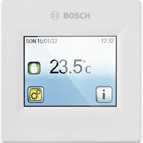 BOSCH Regolatore di temperatura ambiente C-IR 20 90x90x42, per riscaldamento a infrarossi HI400 P, 7738343177