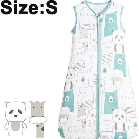 Sommer-Babyschlafsack, verstellbar von 70 bis 90 cm, für Neugeborene von 0 bis 48 Monaten (Größe S, Modell B) (1/5)