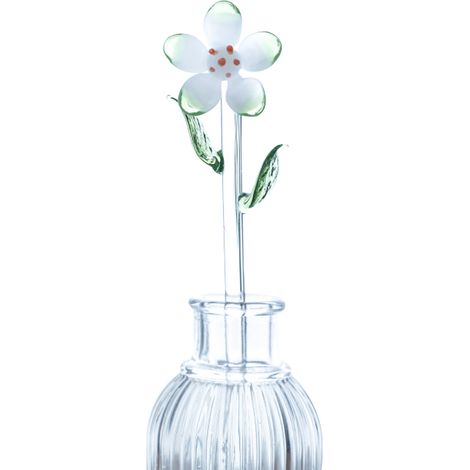 Bouquet de fleurs en verre soufflé à la main, idéal pour la Saint-Valentin, Noël ou un anniversaire. Décoration (1/5)