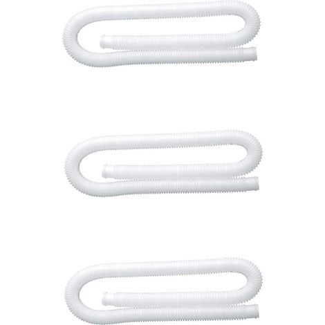 Lot de 3 tuyaux de rechange pour pompe de piscine de 3,2 cm de diamètre 150 cm de long (1/3)