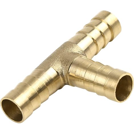 Laiton Tuyau Cannelé Raccord Universel 10mm 3 Voies Té Raccord Adaptateur (1/5)