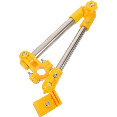 Support de Porte-parapluie Vélo en Métal Jaune, Tube 22-25 Mm (1/5)