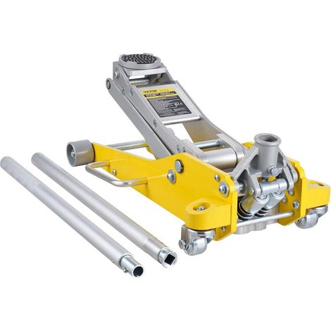 Cric Rouleur Hydraulique Profil Bas 3 Tonnes VEVOR Double Piston Levage Rapide 93-465 mm Alliage Aluminium Voiture SUV (1/5)