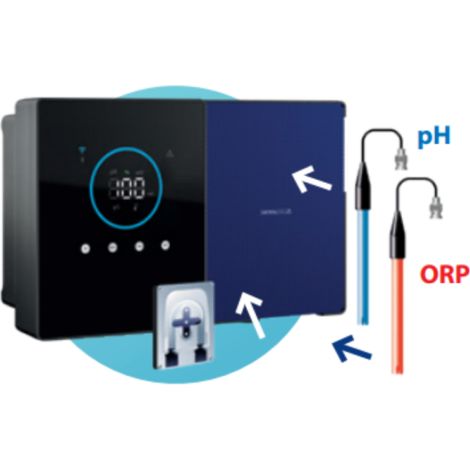 Électrolyseur de sel Astralpool Clear Connect Evo - Option pH - ORP (Redox) - kit pH - kit ORP Clear Connect Evo 21 g/h (1/4)