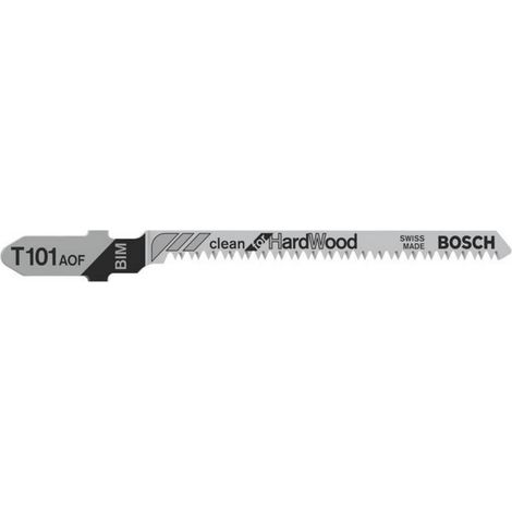 Bosch T 101 AOF Clean hoja de sierra de calar 3 piezas metálica