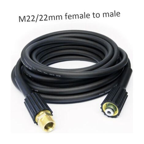 10m Extension Hose, K Series Pressure Washer, M22 Female to Male Connector (1/5)