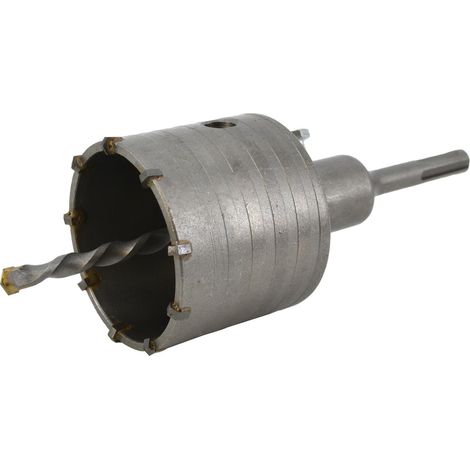 Corona para concreto AWTOOLS 65mm con soporte SDS Plus, herramienta profesional de alta precisión, resistente y duradera, ideal para perforación en concreto y materiales duros.