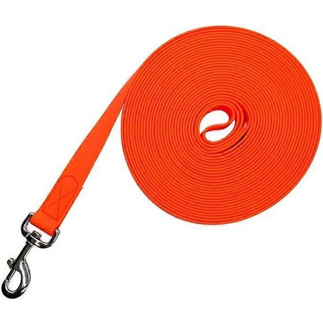 10-50 Fuß (ca. 3-15 m) Starke und langlebige, verwicklungsfreie und komfortable Hundeleine in Orange (3 m genähtes Modell)