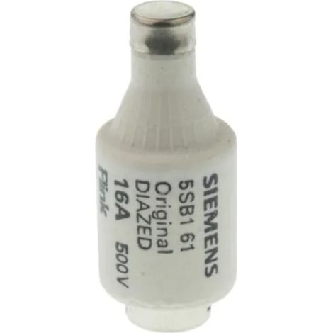Siemens fusibile diazed dii e27 16a rap. 500vc 5sb161