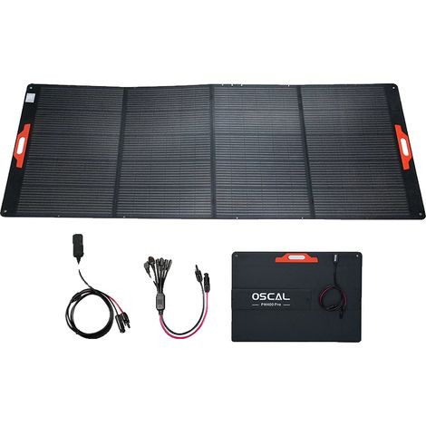 Solarpanel, 23% Effizienz, tragbares Design, schwarz (1/2)