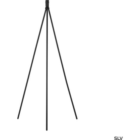 Lampadaire intérieur FENDA trépied noir E27 40W max sans abat-jour - SLV - 155490 (1/5)