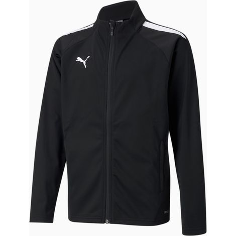 Chaqueta de entrenamiento Puma Teamliga Training JR para niño, color negro, 65723503, talla 140 (1/2)