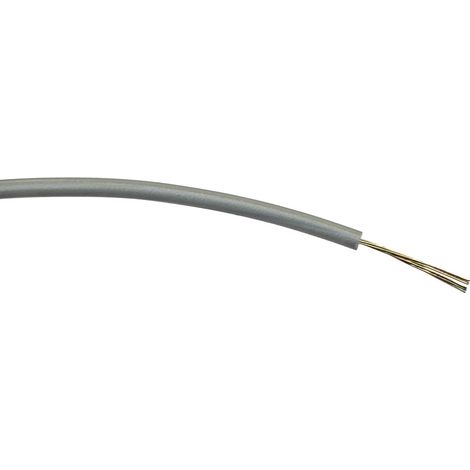 Fil électrique RS PRO BS4808 0,2 mm² 24 AWG, 1 kV c.a., PVC Gris, 100m ( Prix pour Bobine de 100 )