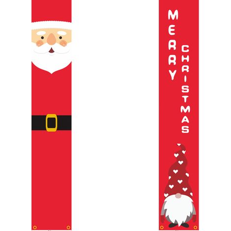 Banner Navidad - Decoración Exterior Puerta Terraza - 30 x 180 cm (1/5)