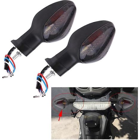 Phare clignotant moto pour HONDA CBR600RR 1000RR 125R CB1300S CB500X, ampoule indicateur moto, feu de virage avant arrière, remplacement LED compatible. (1/4)