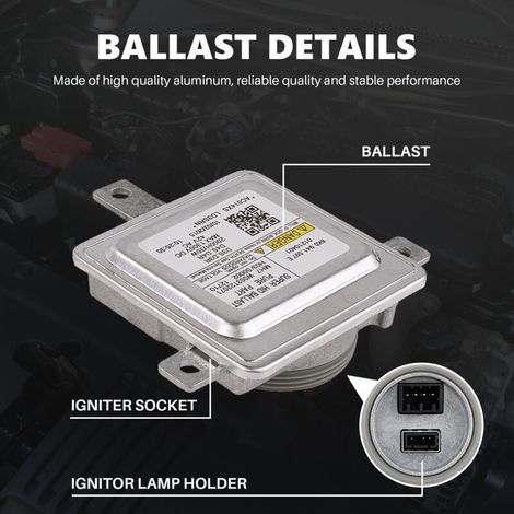 New xenon headlight ballast control unit, part number 8K0941597E, for Audi, SEAT and Skoda. (1/4)