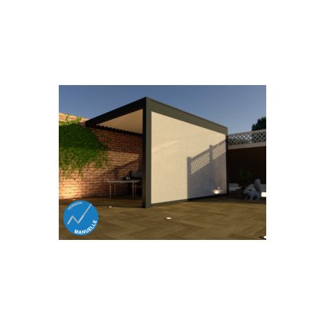 Store Façade Zippé 4m Anthracite Pour Pergola Bioclimatique O ORIAL Made in France (1/4)