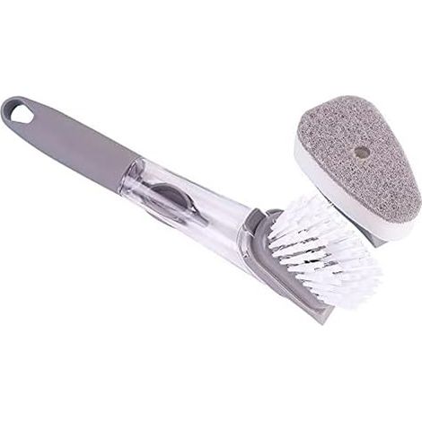 Spülbürste, Küchenreinigungsbürste, verbesserte Version der Spülbürste, Spülbürste mit Seifenspender und Griff, Geschirrreinigungsbürste