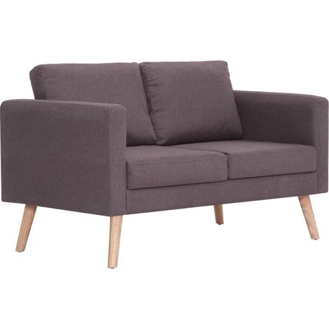Sofá de 2 plazas para salón interior hogar tela topo 020019669