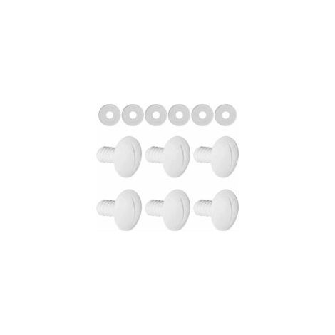 Juego de 6 tornillos de repuesto para ruedas de piscina para limpiafondos 180 280 C55 con arandelas adicionales, repuestos C55 C-55 - Crezuo