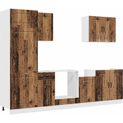 Maison Exclusive - Ensemble d'armoires de cuisine 7 pcs Kalmar bois d'ingénierie (1/5)