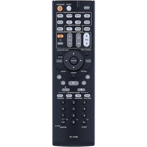 Telecomando universale di sostituzione per ricevitori AV – Compatibile con modelli Onkyo TX-SR507, TX-SR606, TX-SR607, TX-SR606S e equivalenti RC-709M, RC-737M, RC-765M