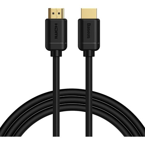 Câble HDMI 2.0 4K 60 Hz 3D HDR 18 Gbit/s 2 m Noir (1/5)