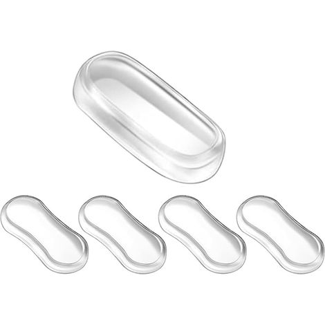 CCYKXA Stück WC-Sitzpolster, WC-Deckelstopper, selbstklebende, geräuschdämpfende Gummipads für Zuhause, Büro, Hotel (Weiß)