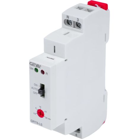Relais temporisé 220V 0,5à-20minutes Minuterie réglable GRT8-LS AC 230V-Minuterie d'escalier 16A-Montage sur Rail DIN. (1/5)