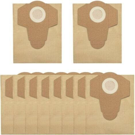 Lot de 10 sacs papier pour aspirateur multifonction sèche/humide filtration performante (1/4)