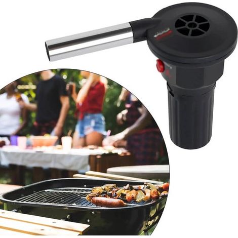 Ventilatore elettrico portatile per barbecue，cottura al barbecue，utensili per barbecue，ventilatore per barbecue，utensili per barbecue a soffietto (1/4)