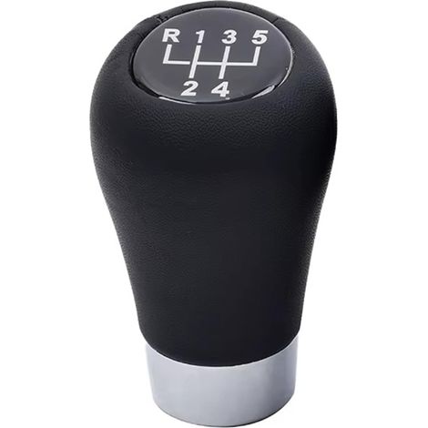 Adatto per serie 1/3/5/6/7 e X1/X3/X5 (E87/E46/E90/E39/E60/E53 e oltre 30 altri modelli di telaio) pomello del cambio corto in pelle con testa a sfera per cambio manuale a 5 marce, pomello del cambio 