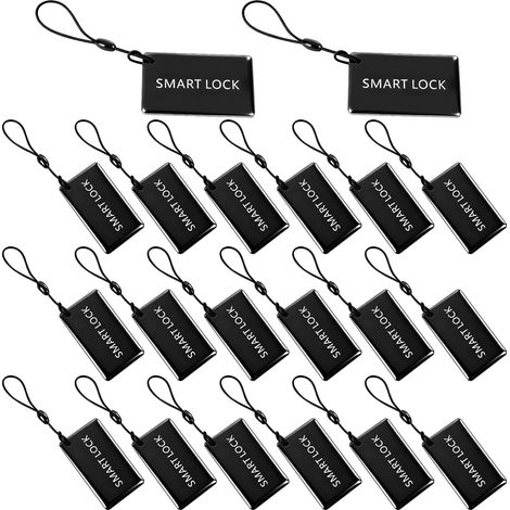 Lot de 20 cartes IC 13,56 MHz pour serrure de porte intelligente, cartes à puce compatibles avec les systèmes intelligents, porte-clés RFID pour serrure de porte intelligente (1/5)