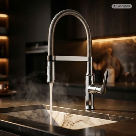 PaulGurkes Robinet de cuisine avec douche flexible (1/5)