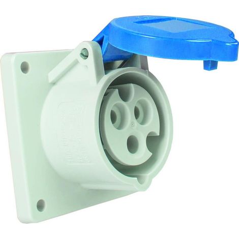 Enchufe exterior asschwabe 16 amperios 230 voltios poliamida 75 mm
